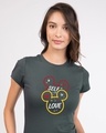 Shop Self Love Minnie Half Sleeve T-Shirt (DL)-Front