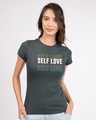 Shop Self Love Repeat Half Sleeve T-Shirt-Front
