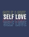 Shop Self Love Repeat Round Neck 3/4th Sleeve T-Shirt-Full