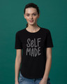 Shop Self Made Basic Round Hem T-Shirt-Front