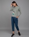 Shop Selfie Girl Pose Fleece Light Sweatshirt-Design