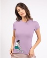 Shop Selfie Girl Pose Half Sleeve T-Shirt-Front