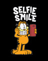 Shop Selfie Smile Garfield Half Sleeve T-Shirt (GL)