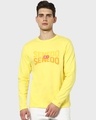 Shop Men's Pineapple Yellow Senedo Typography T-shirt-Front