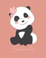 Shop Senorita Panda Cap Sleeve T-Shirt Dress-Full