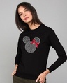 Shop Sequins Mickey Fleece Light Sweatshirt (DL)-Front