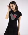 Shop Sequins Mickey Half Sleeve T-Shirt (DL)-Design