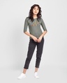 Shop Serious Hoke Kya Milega Round Neck 3/4 Sleeve T-Shirt Meteor Grey-Design