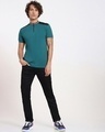 Shop Shaded Spruce Standing Collar Zipper Polo-Full