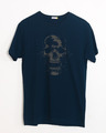 Shop Shadow Skull Half Sleeve T-Shirt-Front