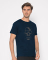 Shop Shadow Skull Half Sleeve T-Shirt-Design