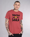 Shop Shaitan Ka Saala Half Sleeve T-Shirt-Front