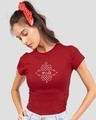 Shop Shanti Minimal Half Sleeves T-Shirt-Front