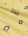 Shop Shapes N Calligraphy Yellow Boxers