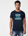 Shop Sharma Se Kya Sharmana Crewneck Rib H/S T-Shirt Multicolor-Front