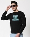 Shop Sharma Se Kya Sharmana Fleece Sweatshirt Black-Front