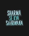 Shop Sharma Se Kya Sharmana Full Sleeve Raglan T-Shirt Navy Blue-Black-Full