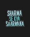 Shop Sharma Se Kya Sharmana Half Sleeve Raglan T-Shirt Navy Blue-Black-Full