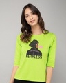 Shop She Is Fierce Round Neck 3/4th Sleeve T-Shirt-Front