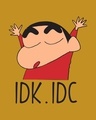 Shop Shinchan IDK IDC (SHL) Fleece Light Sweatshirt-Full