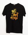 Shop Shit Done Typo Half Sleeve T-Shirt-Front