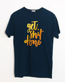 Shop Shit Done Typo Half Sleeve T-Shirt-Front