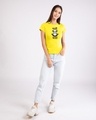 Shop Shobi Maya Panda Half Sleeve T-Shirt Pineapple Yellow-Design