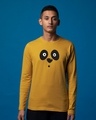 Shop Shocked Panda Full Sleeve T-Shirt-Front