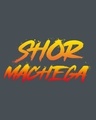 Shop Shor Machega Half Sleeve Hoodie T-Shirt Nimbus Grey-Full
