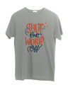 Shop Shut The World Off Half Sleeve T-Shirt-Front