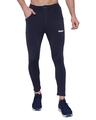 Shop Men's Blue Slim Fit Track Pants-Front