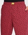 Shop Men's Red All Over Signs Printed Pyjamas