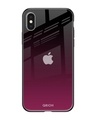 Shop Silicon Glass Cover For Apple iPhone X (Light Weight, Impact Resistant)-Front