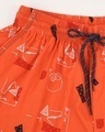 Shop Simple Maths Orange Cross Pocket Boxer