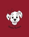 Shop Simply Pawfect Boyfriend T-Shirt (DL) Bold Red