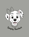 Shop Simply Pawfect Boyfriend T-Shirt (DL) Meteor Grey-Full