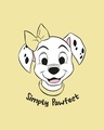 Shop Simply Pawfect Boyfriend T-Shirt (DL) Pastel Yellow-Full