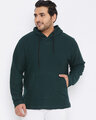 Shop Plus Size Men's Stylish Solid Full Sleeve Casual Sweatshirt-Front