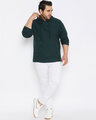 Shop Plus Size Men's Stylish Solid Full Sleeve Casual Sweatshirt