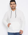 Shop Plus Size Men's Stylish Solid Full Sleeve Casual Sweatshirt-Front