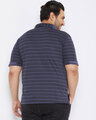 Shop Plus Size Men's Stylish Striped Half Sleeve Casual T-Shirt-Full