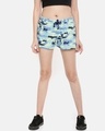 Shop SJ Camouflage Fleece Shorts-Front