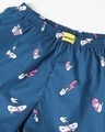 Shop Women's Blue Skate Board All Over Printed Boxers