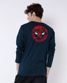 Shop Sketchy Deadpool Full Sleeve T-Shirt Navy Blue (DPL)-Design