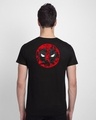 Shop Sketchy Deadpool Half Sleeve T-Shirt Black (DPL)-Design