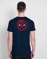 Shop Sketchy Deadpool Half Sleeve T-Shirt Navy Blue (DPL)-Design