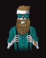Shop Skull Beard Full Sleeve T-Shirt-Full