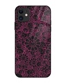 Shop Skull Flowers Premium Glass Cover for Apple iPhone 12-Front