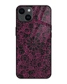 Shop Skull Flowers Premium Glass Cover for Apple iPhone 14-Front