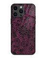 Shop Skull Flowers Premium Glass Cover for Apple iPhone 14 Pro Max-Front